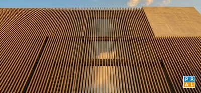 Cortasoles lineales metálicos SUNLINE para control solar y eficiencia térmica de Deska