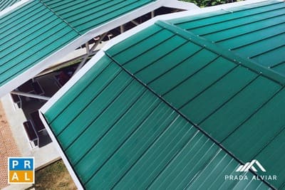 Cubierta metálica con teja sin traslapo Standing Seam Sencilla MONO SEAM de Deska