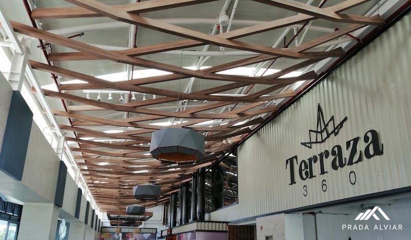 Fabricación de Cubierta con Teja Standing Seam sin traslapo en Centro comercial La Florida Cañaveral - Floridablanca, Santander