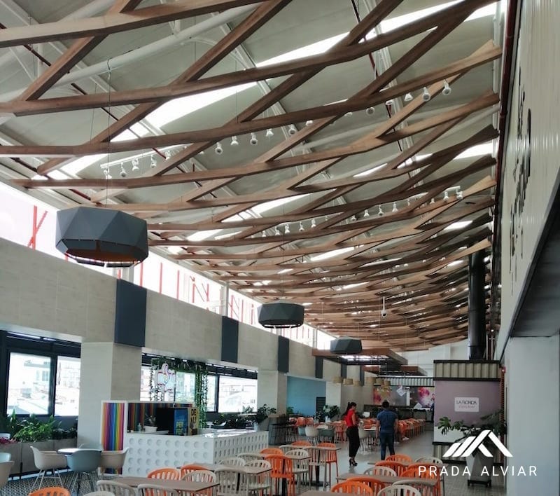 Fabricación de Cubierta con Teja Standing Seam sin traslapo en Centro comercial La Florida Cañaveral - Floridablanca, Santander